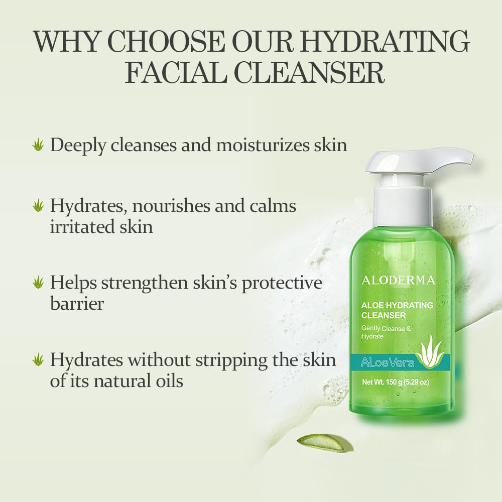Aloderma Essential Aloe Hydrating Set 4-Piece Set