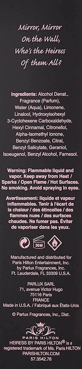 Paris Hilton Heiress for Women - 3.4 Ounce EDP Spray (Packaging May Vary) (Pack of 2)