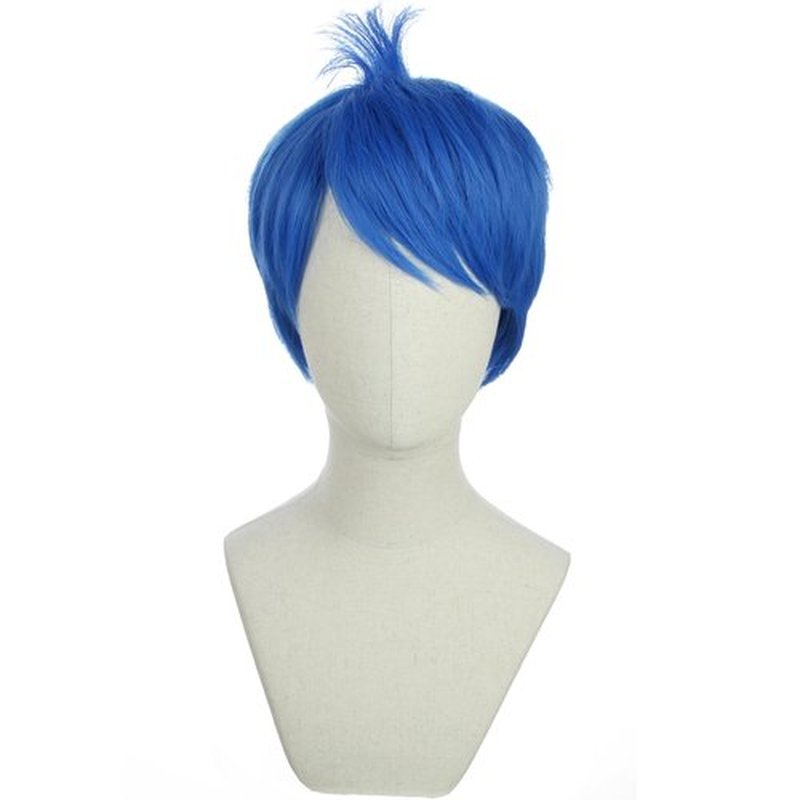 BERON Blue Bob Costume Wigs Girls Short Straight Hair Wig with Bangs Little Girls Small Net Movie Cosplay Animal Use Wigs Wig Cap Include