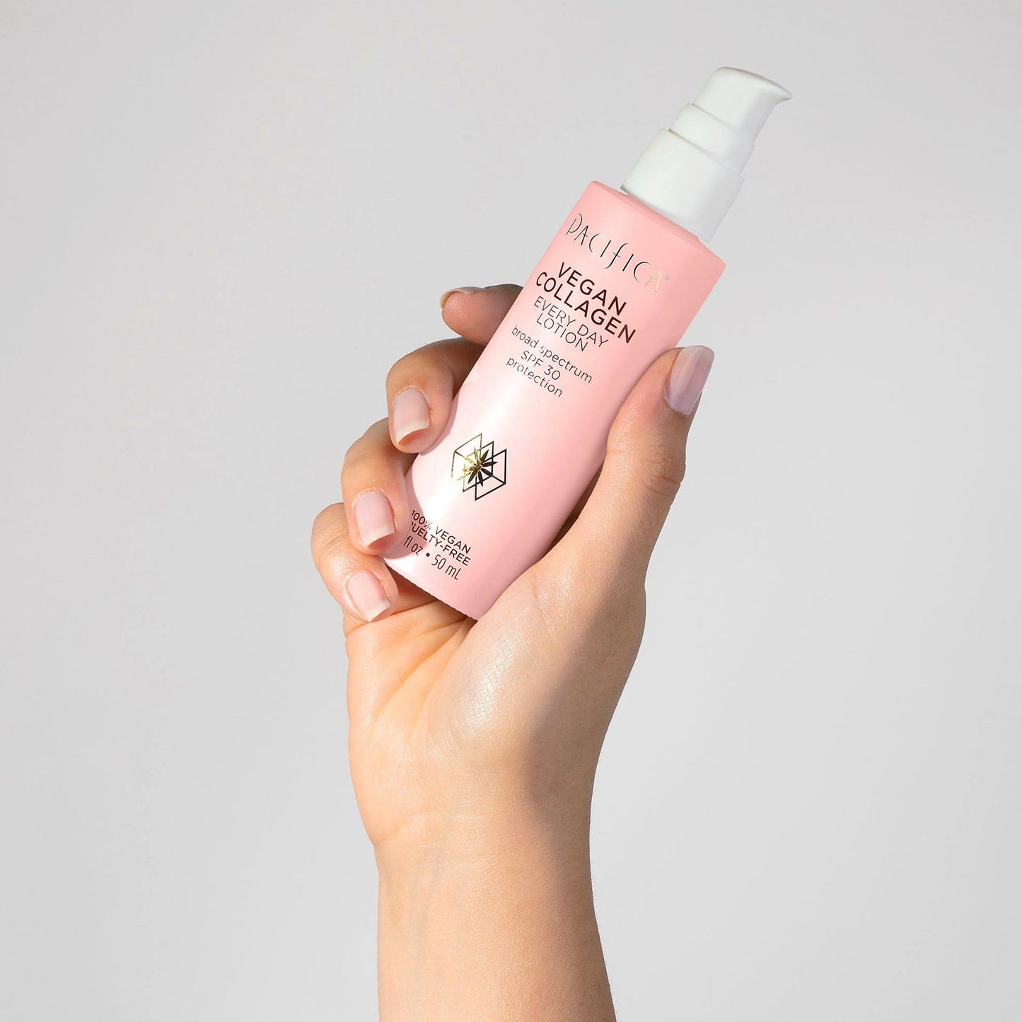 Pacifica Vegan Collagen Face Lotion SPF 30 Broad Spectrum Sunscreen Every Day Face Lotion, UVA/UVB Protection for All Skin Types, Lightweight, Moisturizing and Hydrating, Cruelty Free