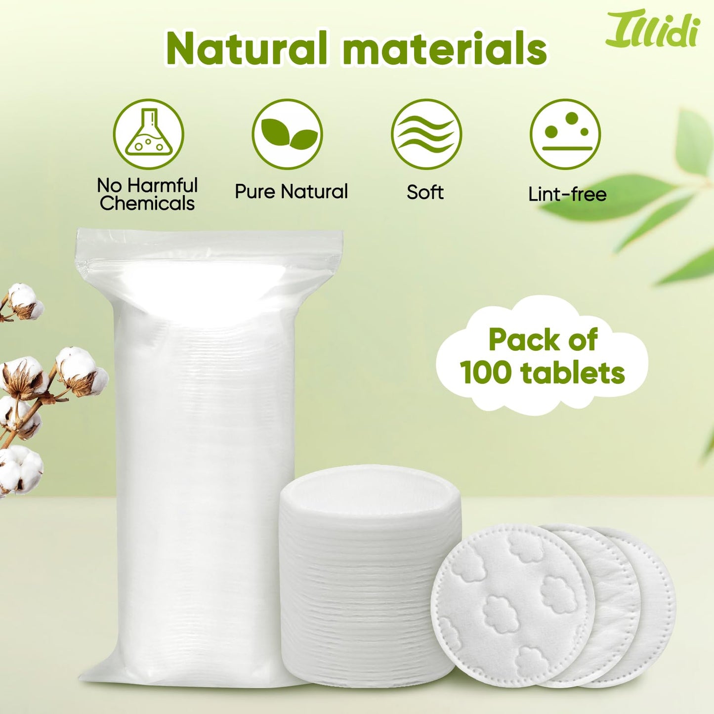 Boxed 300-Count Embossed Cotton Rounds – 3 Unique Patterns, Lint-Free, Dual-Sided, Soft & Durable, Ideal for Makeup Removal, Skincare, Nail Polish, and Baby Care