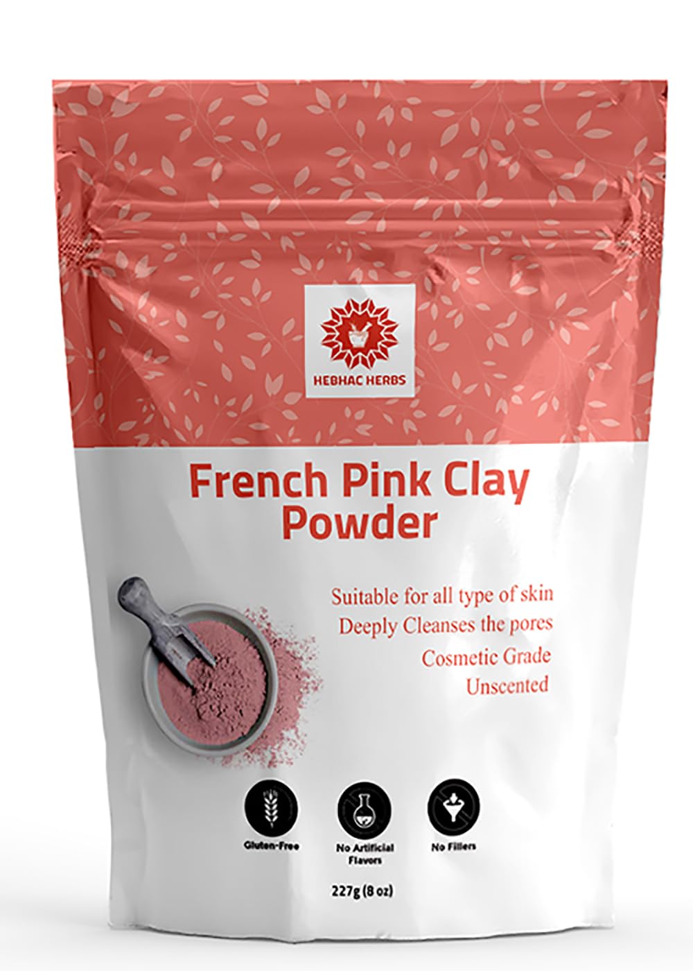 French Pink Clay Powder, 227 g, Clay powder for Face Masks, Soaps
