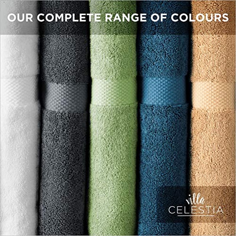 Villa Celestia 100% Cotton Wash Cloth for face & Body Set of 12, (12 x 12 inches) Sustainable, Soft, Highly Absorbent, Combed Cotton Wash Cloths Pack of 12 for Hotels, Spa, Bathroom, Dorm, White