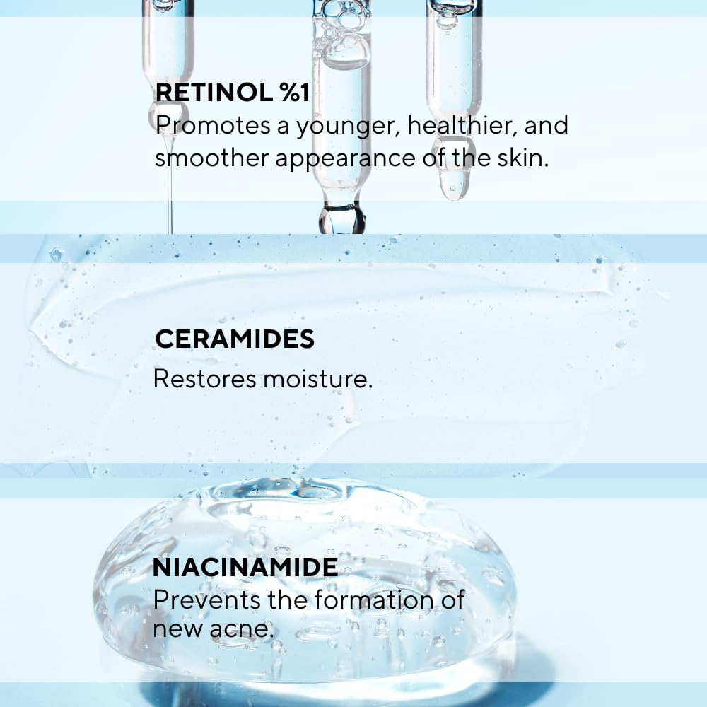 The Ceel Retinol Serum for Face | Resurfacing Retinol Serum | Firming, Anti aging, Brightening | Smoothing Fine Lines and Wrinkles | Retinol 1%, Ceramides and Niacinamide|1 fl.oz(30 ML)