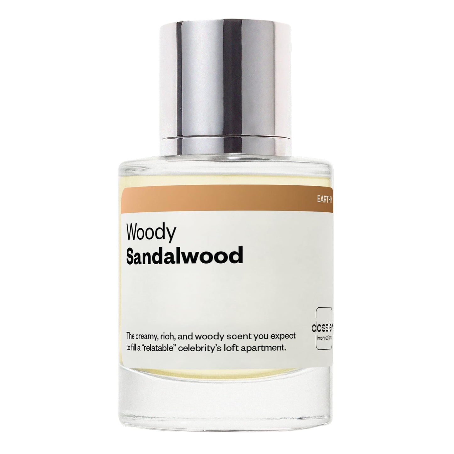 Dossier - Woody Sandalwood - Eau de Parfum - Inspired by Santal 33 - Long-Lasting Fragrance - Unisex - 1.7 fl oz (50ml)