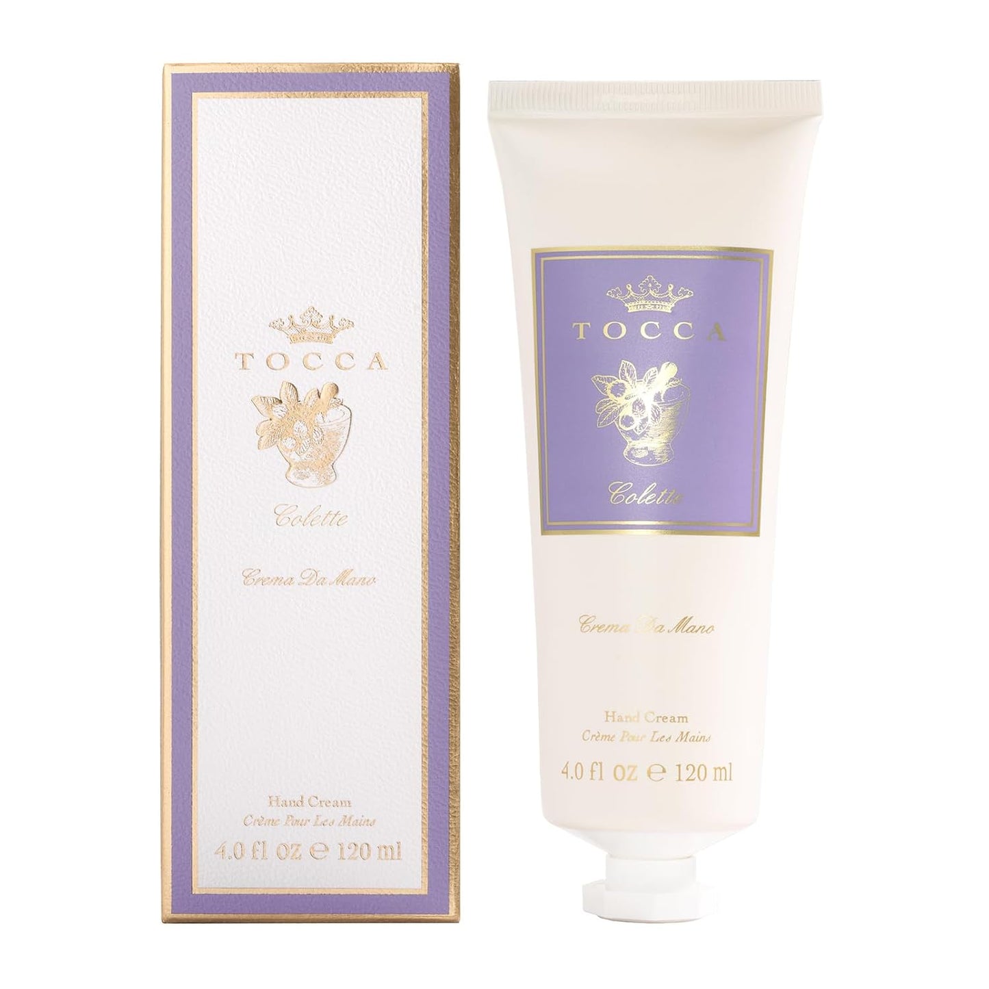 Tocca Crema de Mano, Cleopatra Hand Cream, 4 oz - Grapefruit, Jasmine, Vanilla Musk - Moisturizing, Quick Absorbing