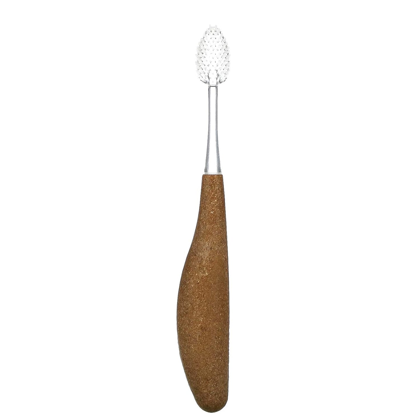 RADIUS Toothbrush Source Floss Brush BPA Free & ADA Accepted Improve Gum Health & Reduce Gum Issues - Super Soft - Cornstarch/Wood/Money - Pack of 3