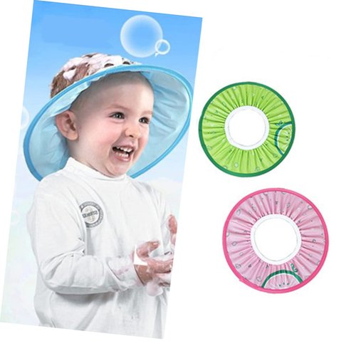Healifty Infant Shower Cap Infant Bathing Cap Tab Safety Mask Baby