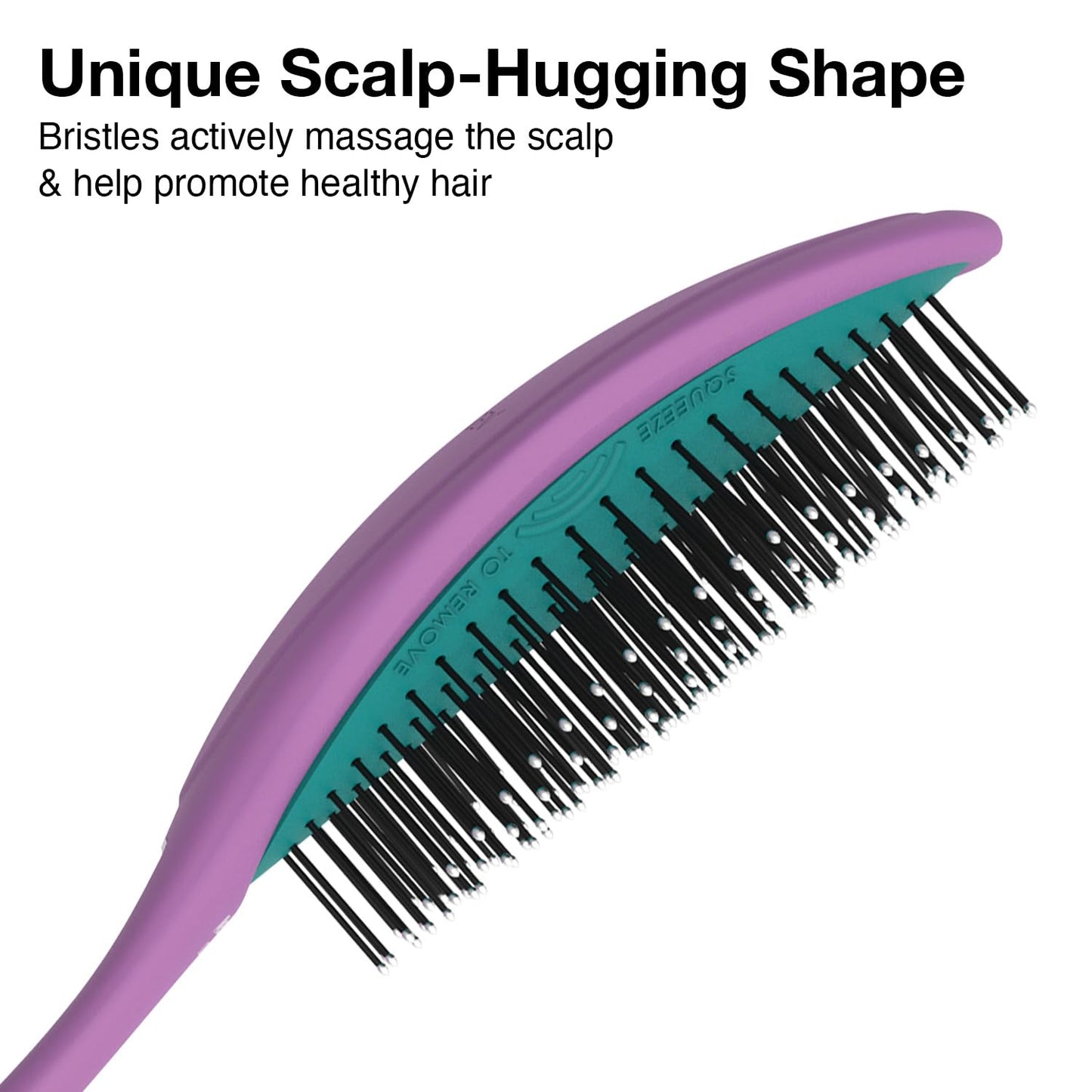 Olivia Garden OG Detangler Brush - Scalp-Massaging, Easy-Clean Design for All Hair Types