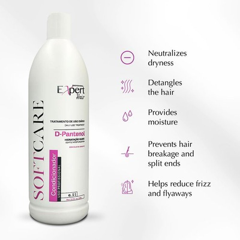 Expert Hair Soft Care Biotin Shampoo and Conditioner - Daily Routine Shampoo For Scalp Health, CLINICALLY TESTED Proven Results Products For Women & Men, Natural Routine, Color Safe 2x 33.81 fl.oz