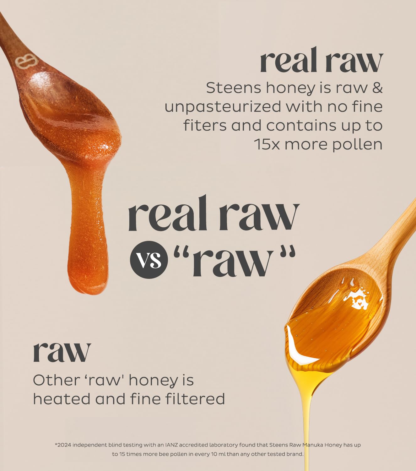 Steens Manuka Honey - MGO 400+ - Pure & Raw 100% Certified UMF 13+ Manuka Honey - Bottled and Sealed in New Zealand - 17.6 oz