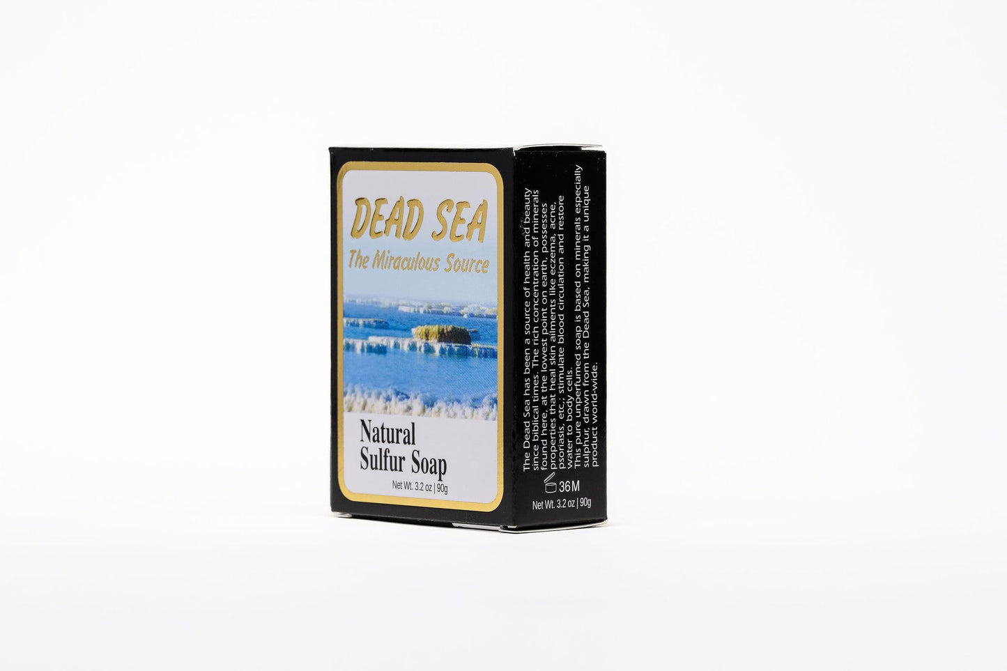 Malki Dead Sea Products Natural Sulfur Soap | Natural Face & Body Sulfur Soap Bar | Soothe Acne and Dry Skin Naturally