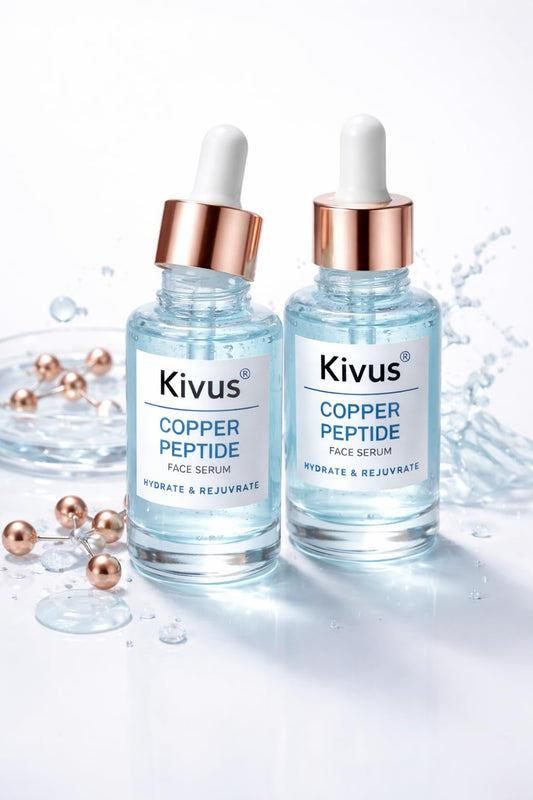(2 Pack) KIVUS® Copper Peptide Clavicular Clav Serum for Rejuvination and Looksmaxing