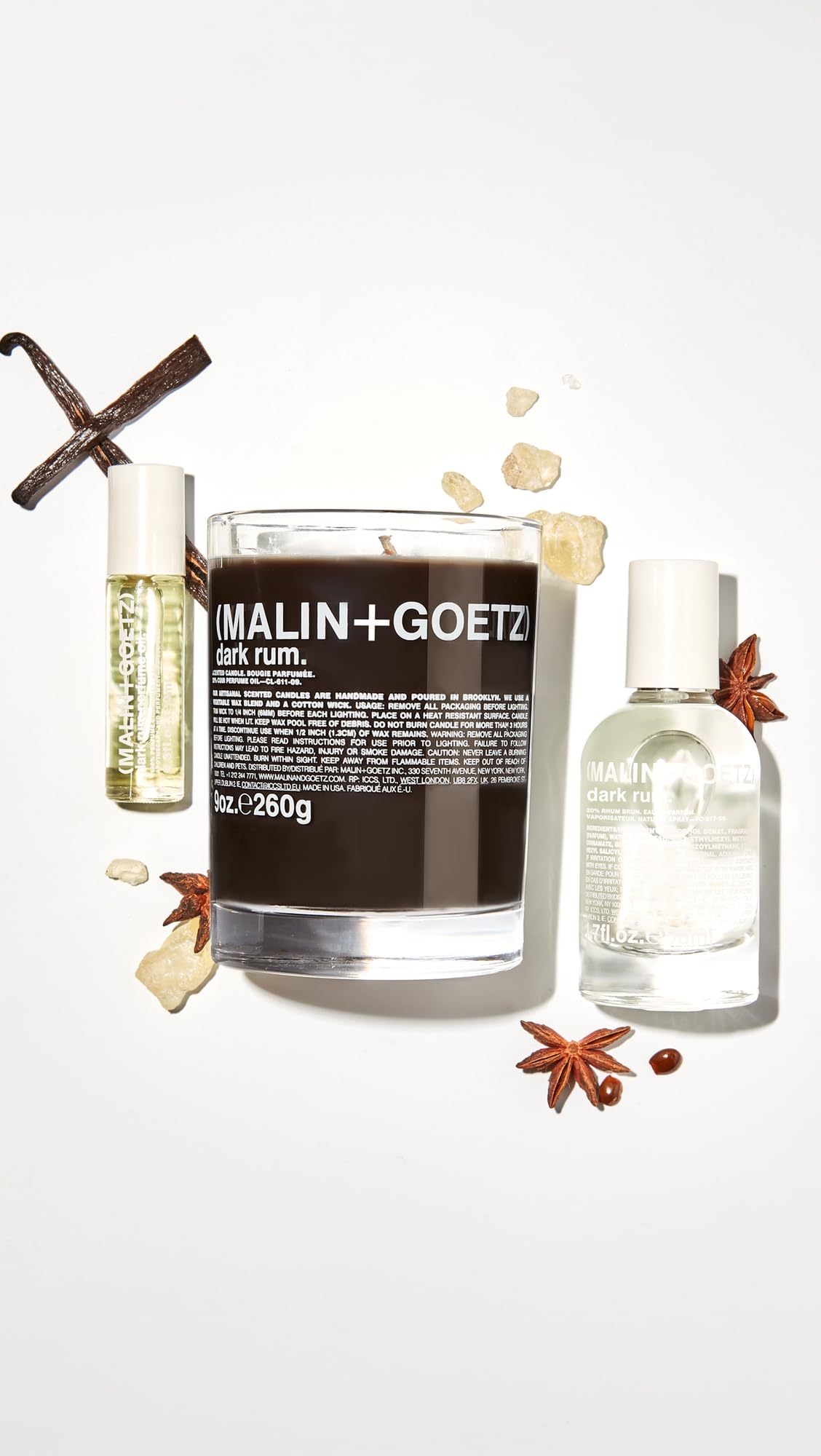MALIN+GOETZ Perfume Oil Dark Rum | Concentrated Fragrance in Signature Scents | Travel-Friendly Rollerball | Vegan & Cruelty-Free | 0.2 fl oz