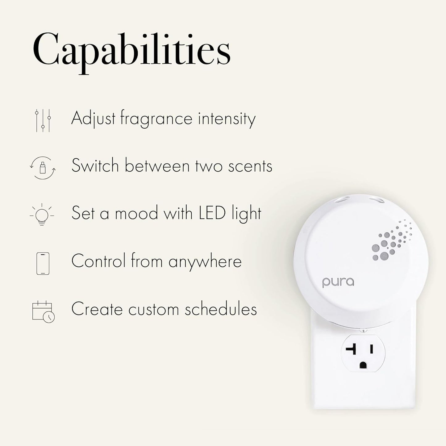 LAFCO New York Pura Smart Device Refill - Chamomile Lavender Scent | Lasts Up to 2 Weeks