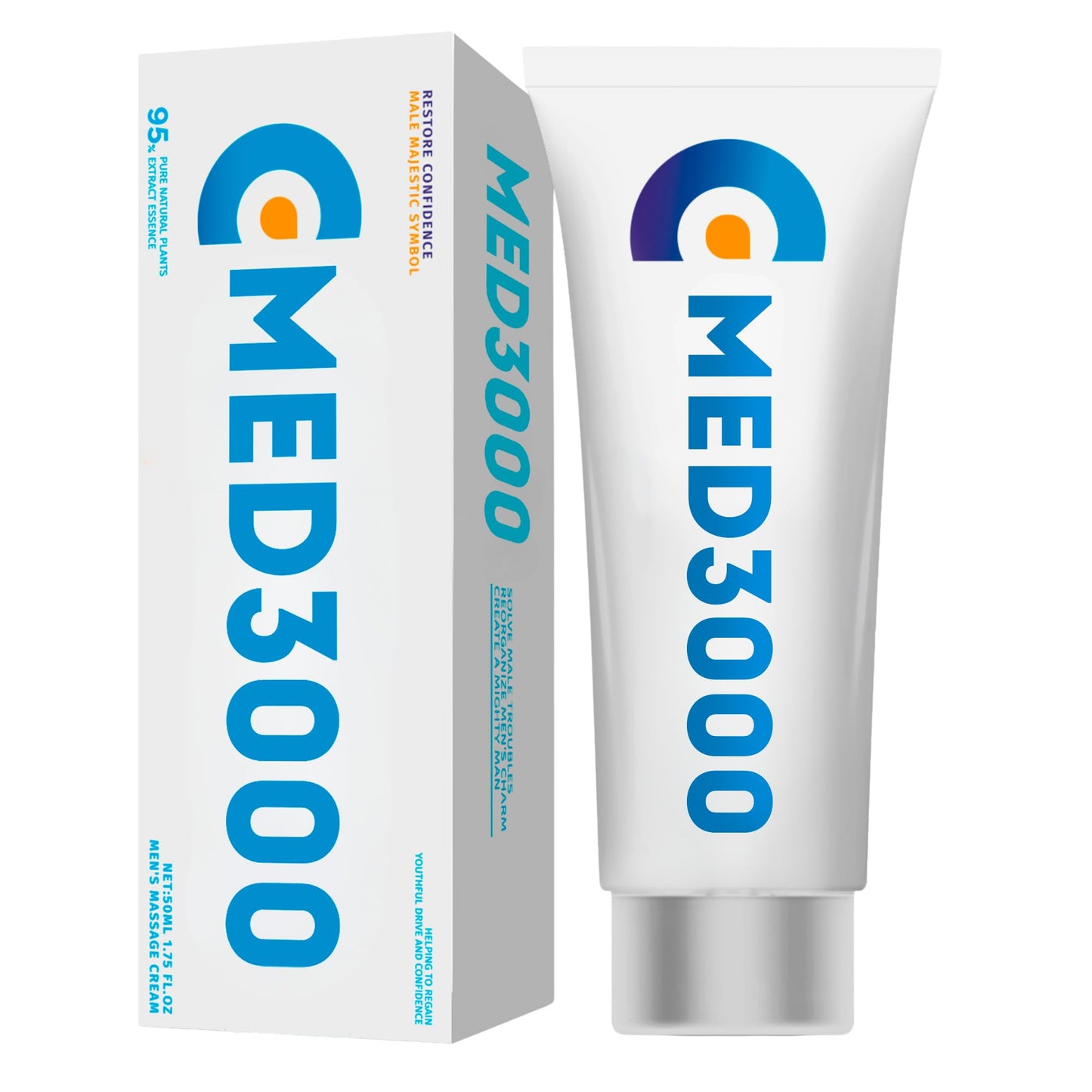 ED Cream for Men to Get Hard Fast - Best Male Massage Enlargement Gel Size Booster with Natural Oil for Huge Enhanced Size and Enlarge Thickness (Med3000)