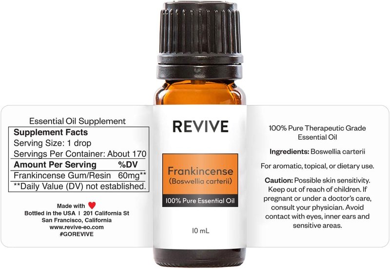 Frankincense Essential Oil 10mL - 100% Pure Boswellia Carterii for Diffusion, Massage & Aromatherapy | Cruelty-Free, Unrefined