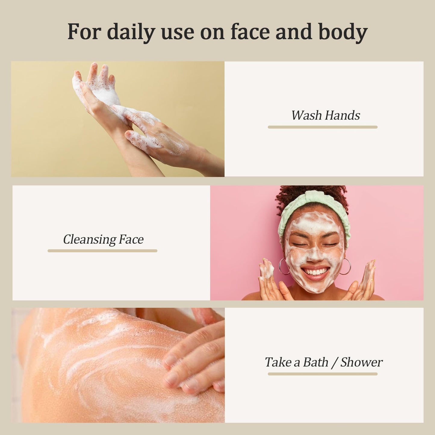 PALFICAB Kojic Acid Soap Dark Spot Remover, Honey Glow Turmeric Soap for Hyperpigmentation, with Kojic Acid, Turmeric, Shea Butter, Coconut Oil, Vitamin C, Skin Brightening for Face & Body, 3 Bars