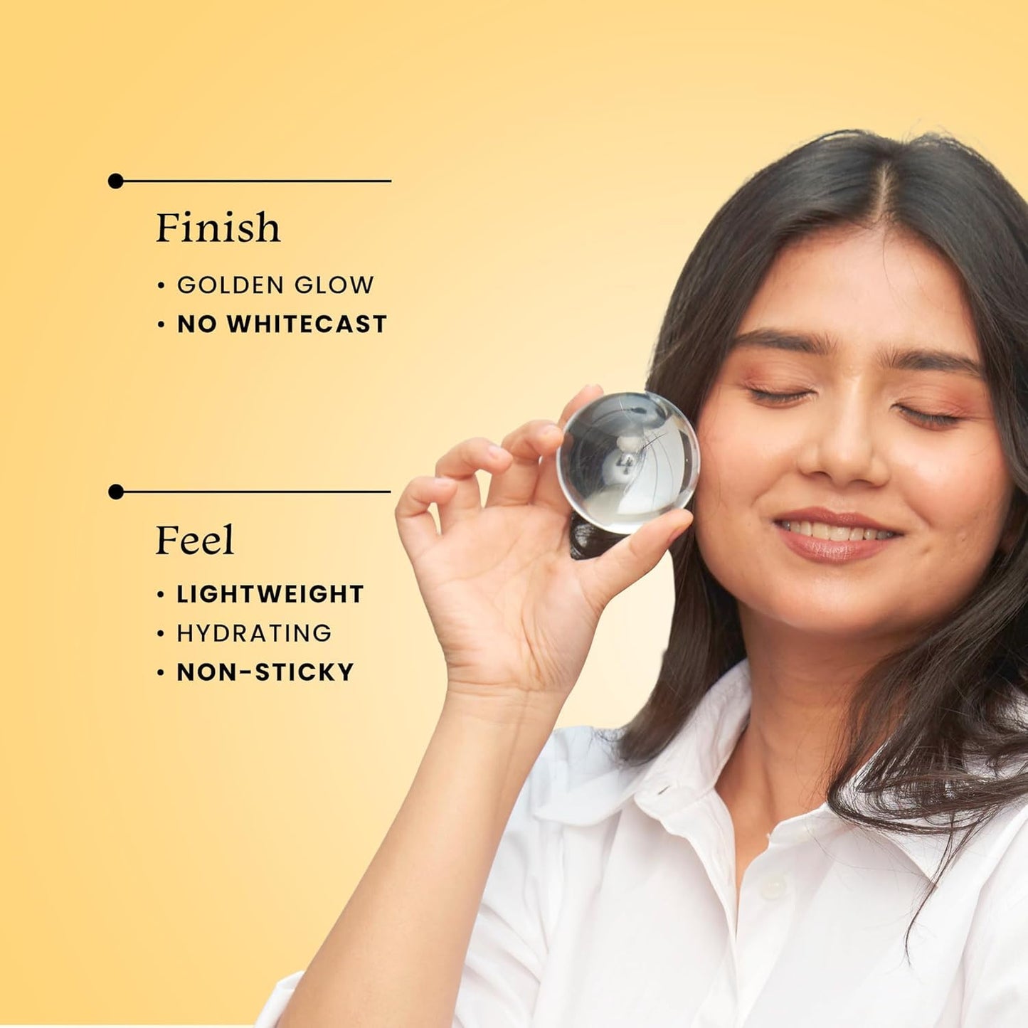 Fox.tale SPF 50 Glow Sunscreen with Vitamin C and Niacinamide, Golden Hour Glow