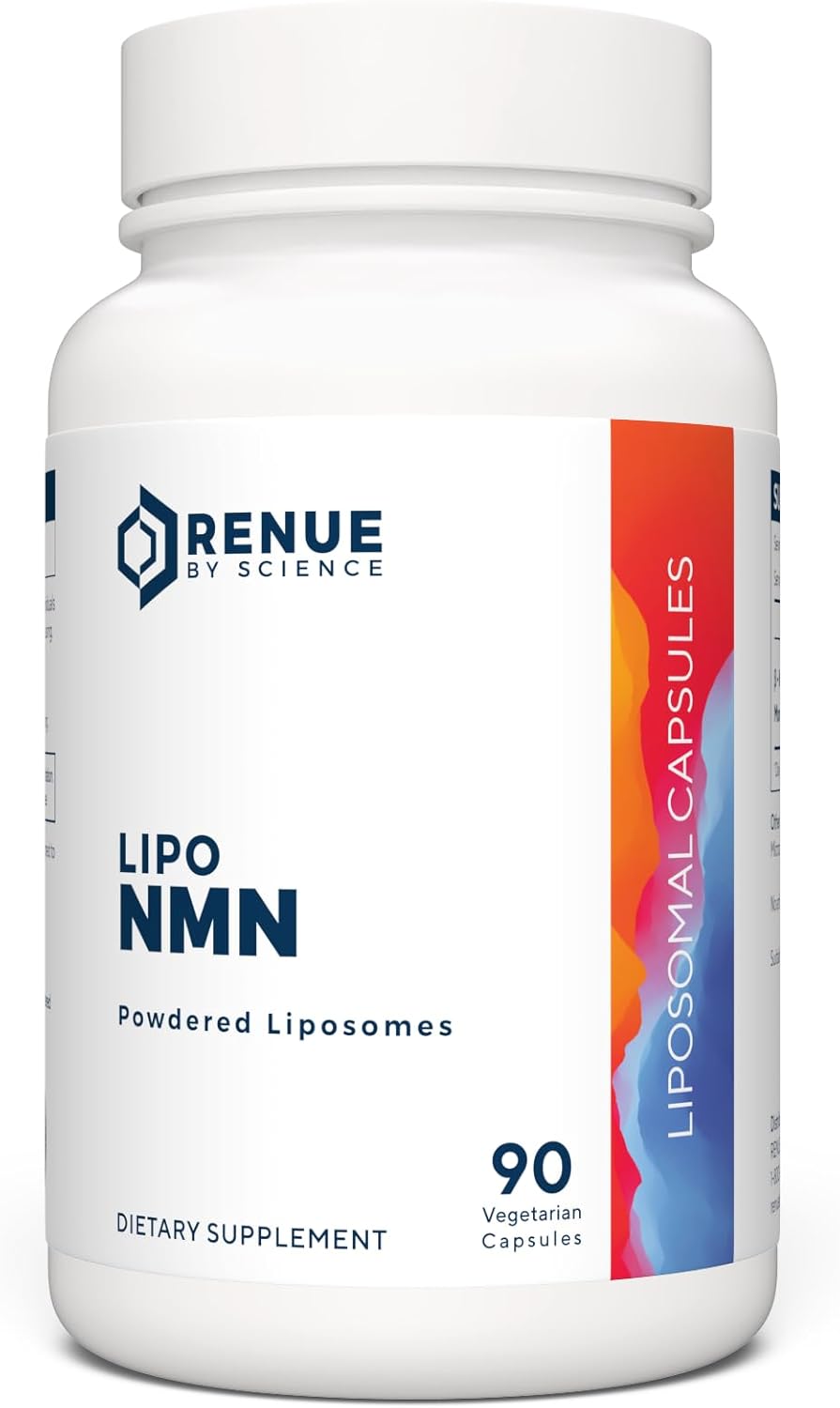 Renue By Science NMN Supplement - 500mg Liposomal NMN Capsules for Enhanced Absorption | 90 Count