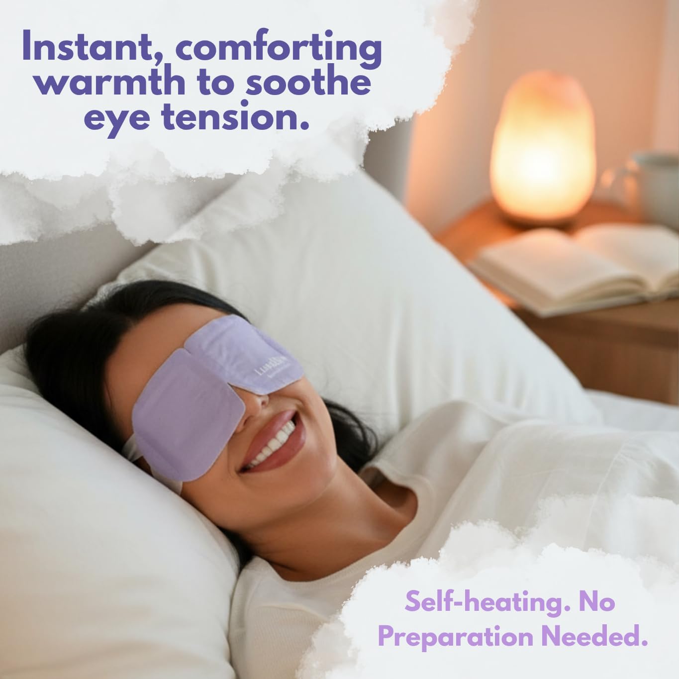 LumiDew Steam Eye Mask, Self Heating Heated Eye Mask for Sleep, Warm Compress for Eyes, Moist Heat for Dry Eye Relief, Stye Eye Treatment, Spa, Travel Essentials, Unscented 30 Pack