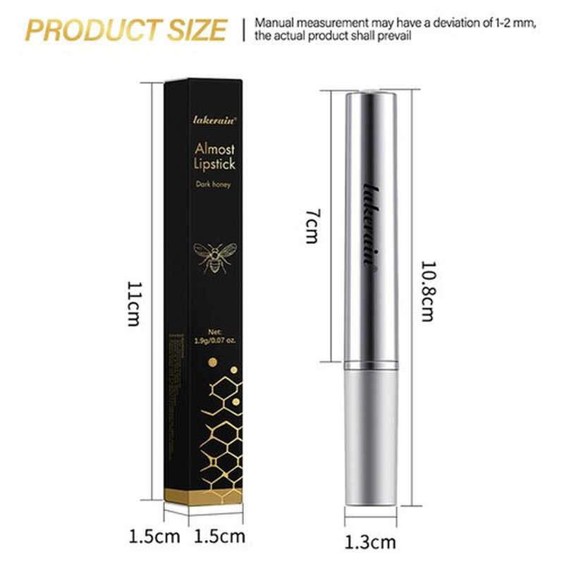 Erinde Black Honey Lipstick Tinted Lip Balm, Hydrating Natural Glossy Lip Balm, Sheer Lightweight Color, Moisturizing Lipstick Makeup Lip Care Balm for Repairing Dry Lips
