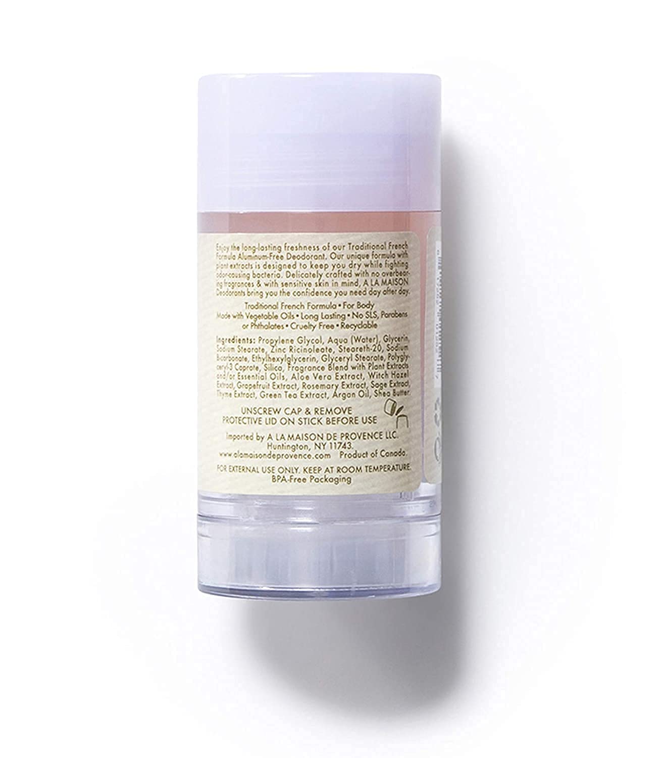 A La Maison Fresh Sea Salt Aluminum Free Deodorant for Women and Men - Natural Deodorant (3 Stick Bulk Pack)