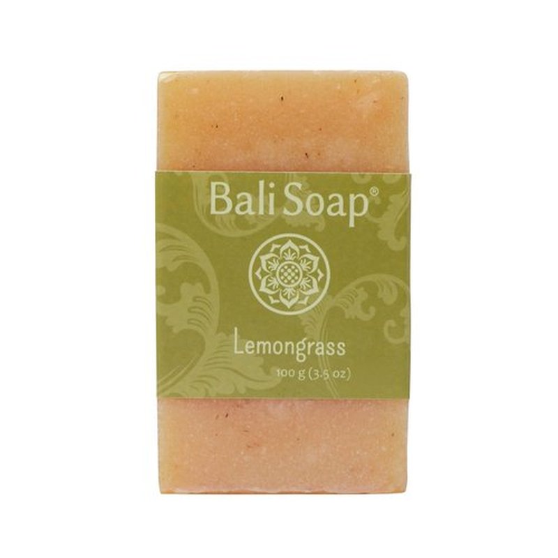 Bali Soap - Lemongrass Natural Soap - Bar Soap for Men & Women - Bath, Body and Face Soap - Vegan, Handmade, Exfoliating Soap - 6 Pack, 3.5 Oz each