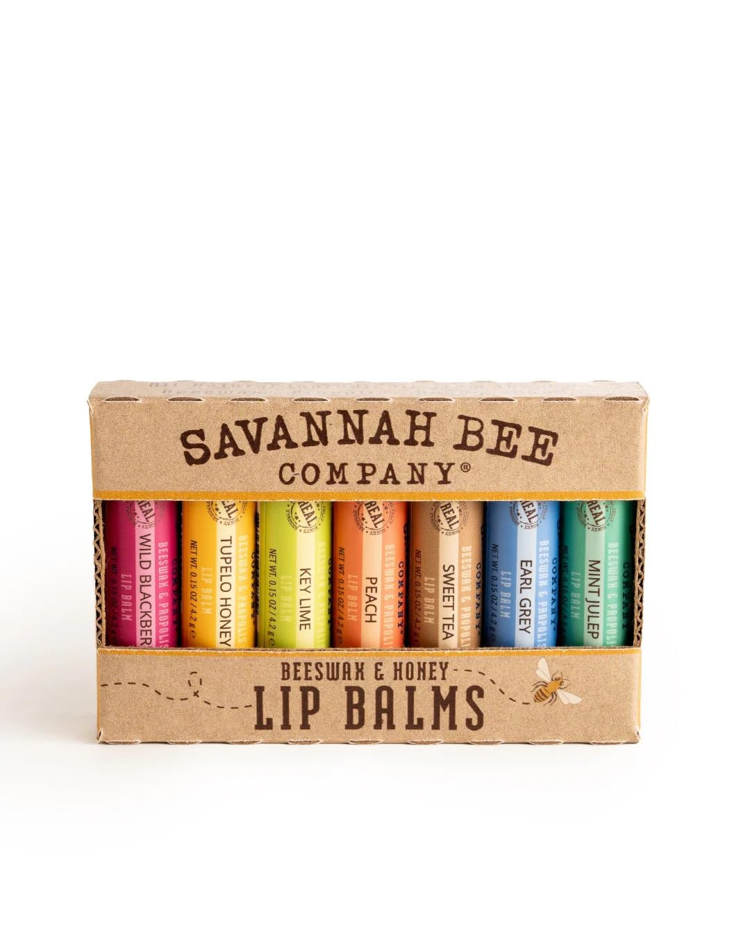 Savannah Bee Company Lip Balm - Lip Moisturizer for Chapped Lips - Hydrating Lip Balm with Pure Honey (Bee the Balm Set)