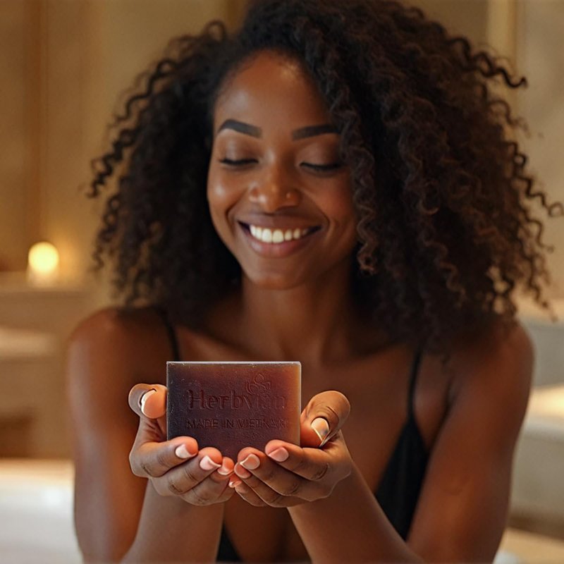 Vietnamese Coffee Cinnamon Soap Bars - 2 Pcs | Cleansing Body & Face Soap for All Skin Types