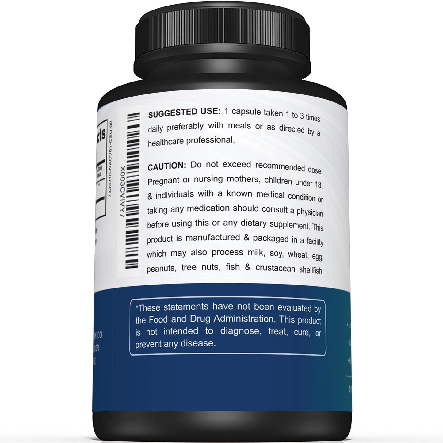 Sunergetic Premium NAC Supplement N-Acetyl Cysteine – 750mg Per Capsule – Supports Liver, Detox Immune, Cellular & Respiratory Health – 90 N Acetyl Cysteine Capsules