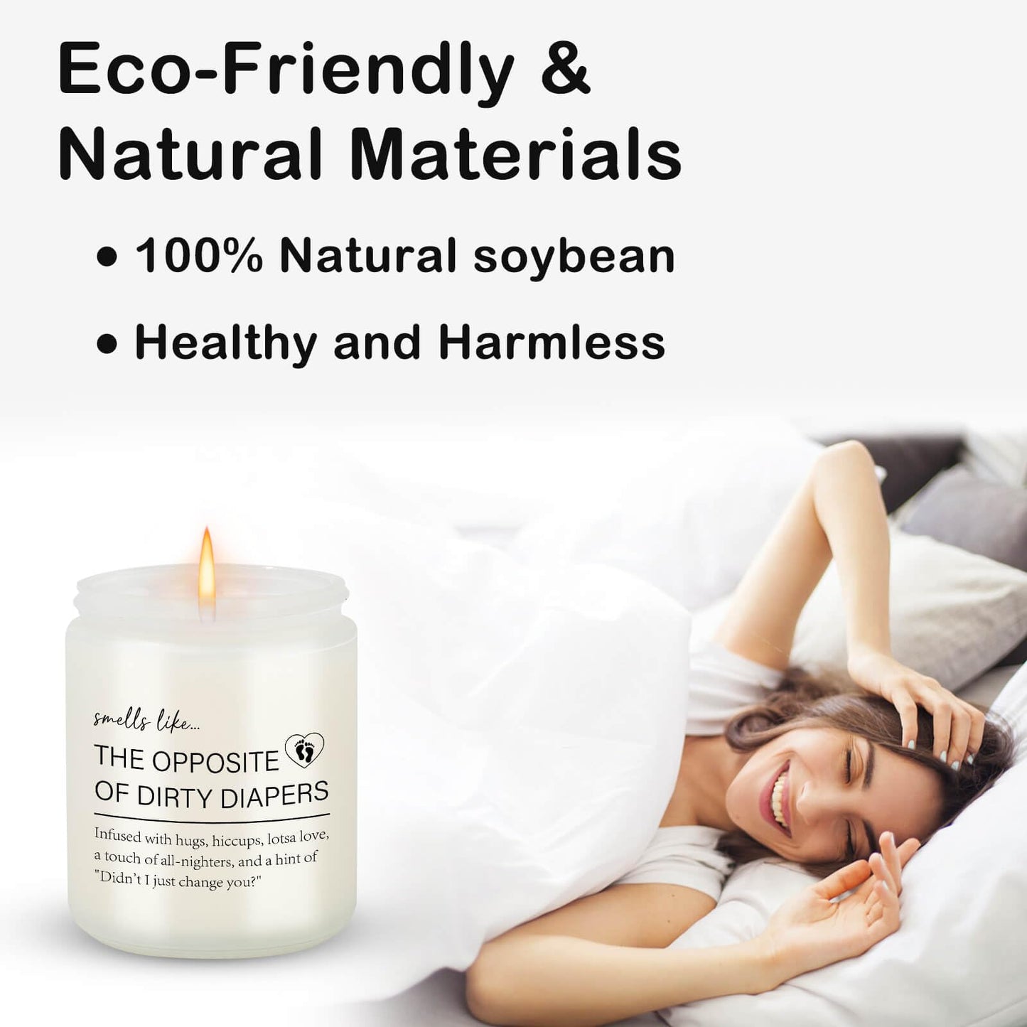 Mothers Day Gifts for New Mom, Gifts for Pregnant Women, Best Pregnancy Gift for Expecting Mom, Mother to be, Handmade Natural Soy Wax Candle for New Moms