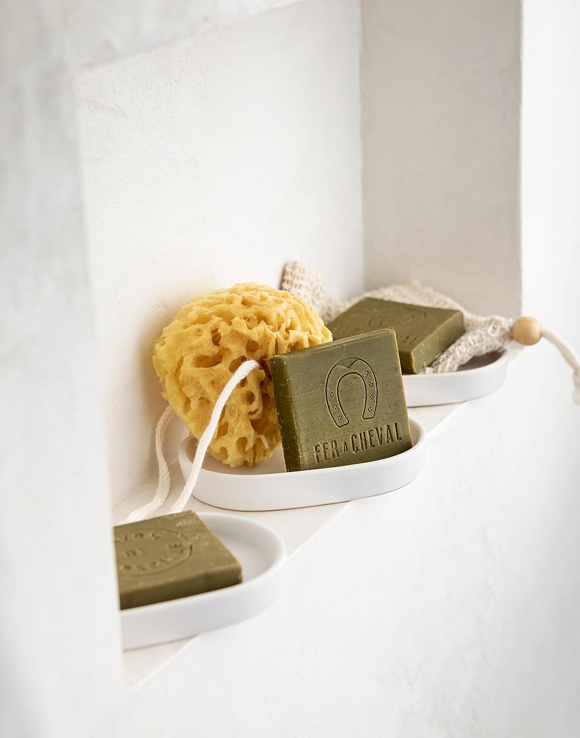 Fer à Cheval Savon de Marseille Olive Oil Soap Cubes – Traditional French Soap Bars, Palm Oil Free, Extra Gentle Cleansing – 4 x 65 g/2.29 oz, Pack of 2 (Artisan-Made in Marseille, France)