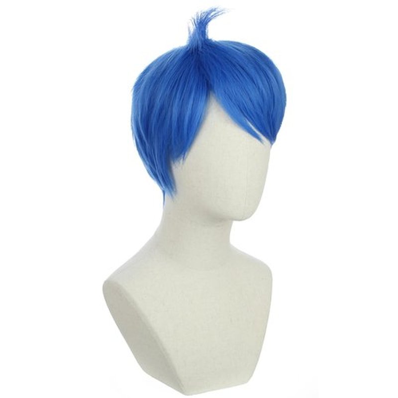 BERON Blue Bob Costume Wigs Girls Short Straight Hair Wig with Bangs Little Girls Small Net Movie Cosplay Animal Use Wigs Wig Cap Include
