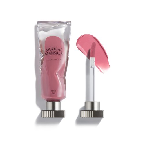 MUZIGAE MANSION Objet Lip Stain (Unique Paint Tube Design) – Velvet Matte Tint, Long-Lasting Waterproof Lipstick, Hydrating Korean Makeup, Red & Rose Gloss, K-Beauty Tinted Lipstain (17 SOFTIE)