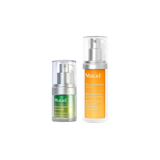 Murad Bright Eyed & Spotless Combo - Retinol Eye & Dark Spot Serums for Discoloration & Fine Lines | Set of 2