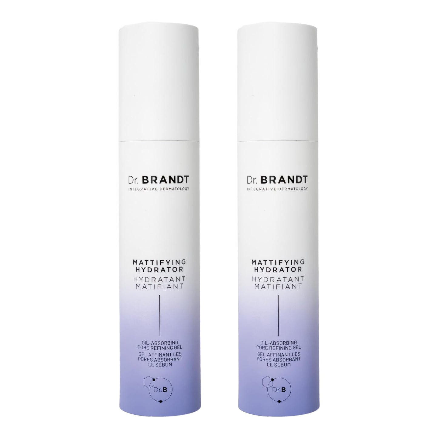 Dr. Brandt Pores No More Mattifying Hydrator - Targets Shine, Oiliness & Enlarged Pores - Hydrates for Up to 8 Hours - 1.7 oz, Pack of 2