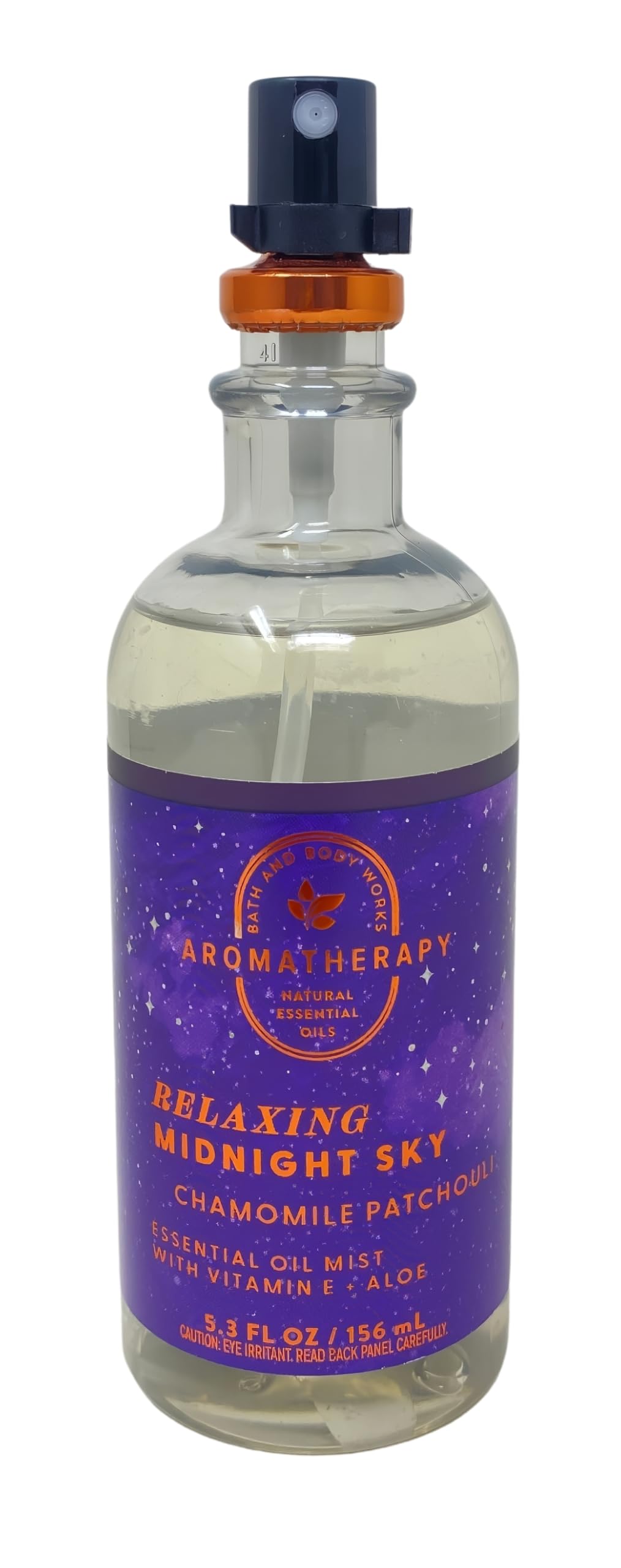 Bath & Body Works Aromatherapy Relaxing Midnight Sky Chamomile Patchouli 4 Essential Oil Mists with a Lavender Dream Bar Soap