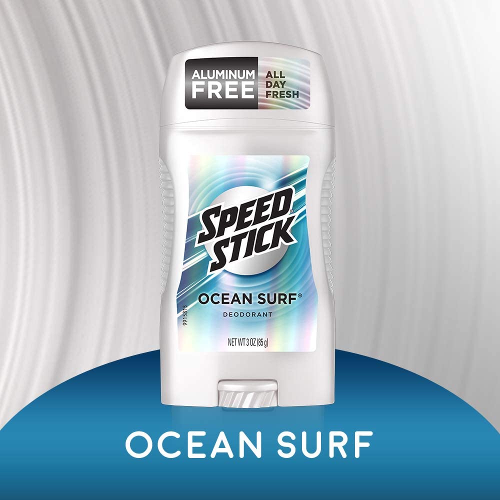 Speed Stick Clear Solid Deodorant, Ocean Surf 3 oz (Pack of 9)