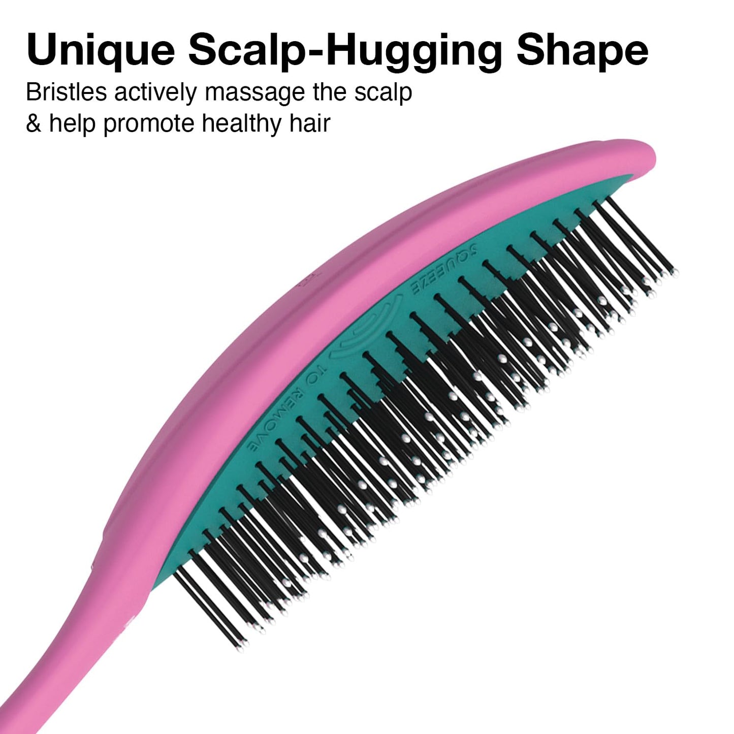 Olivia Garden OG Detangler Brush - Scalp-Massaging, Easy-Clean Design for All Hair Types