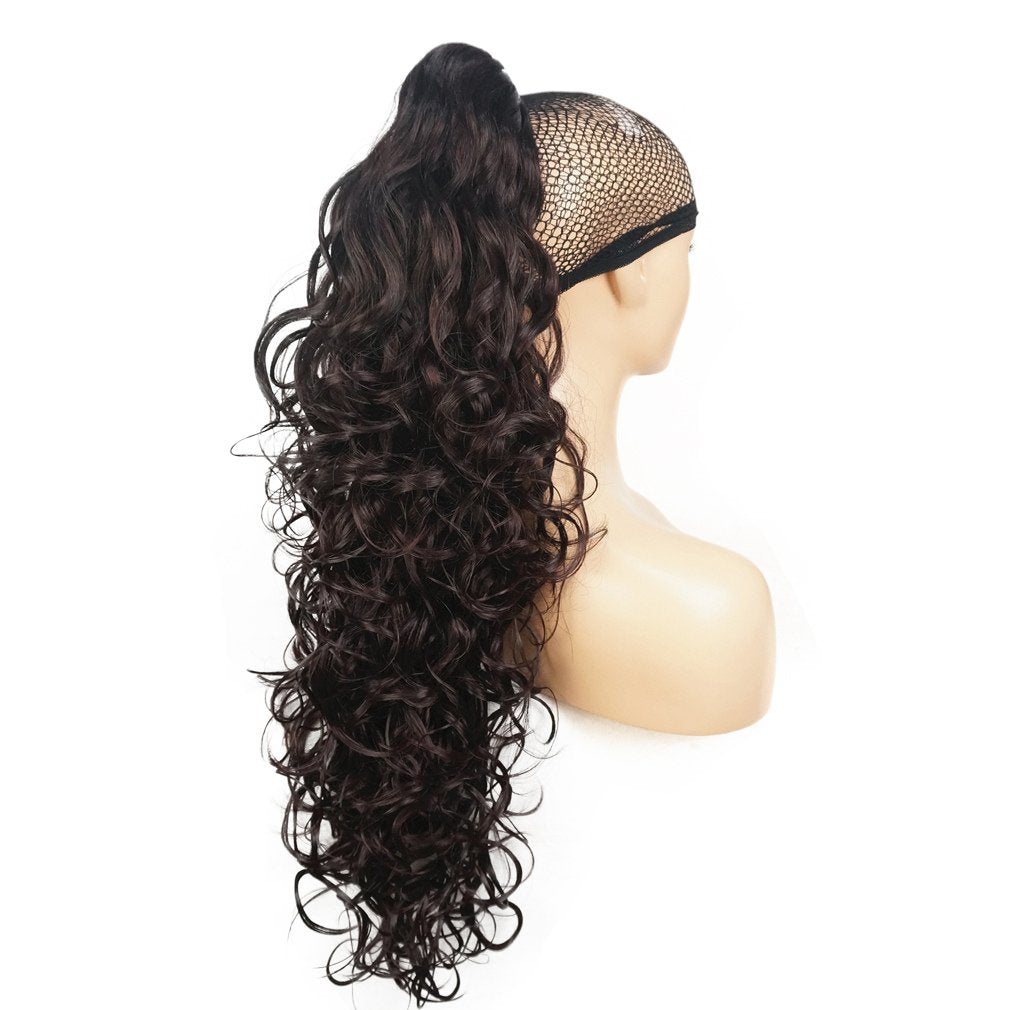 Lydell 30" Long Curly Styled Clip In Claw Ponytail Hair Extension Synthetic Hairpiece 280g with a jaw/claw clip (2SP99T)