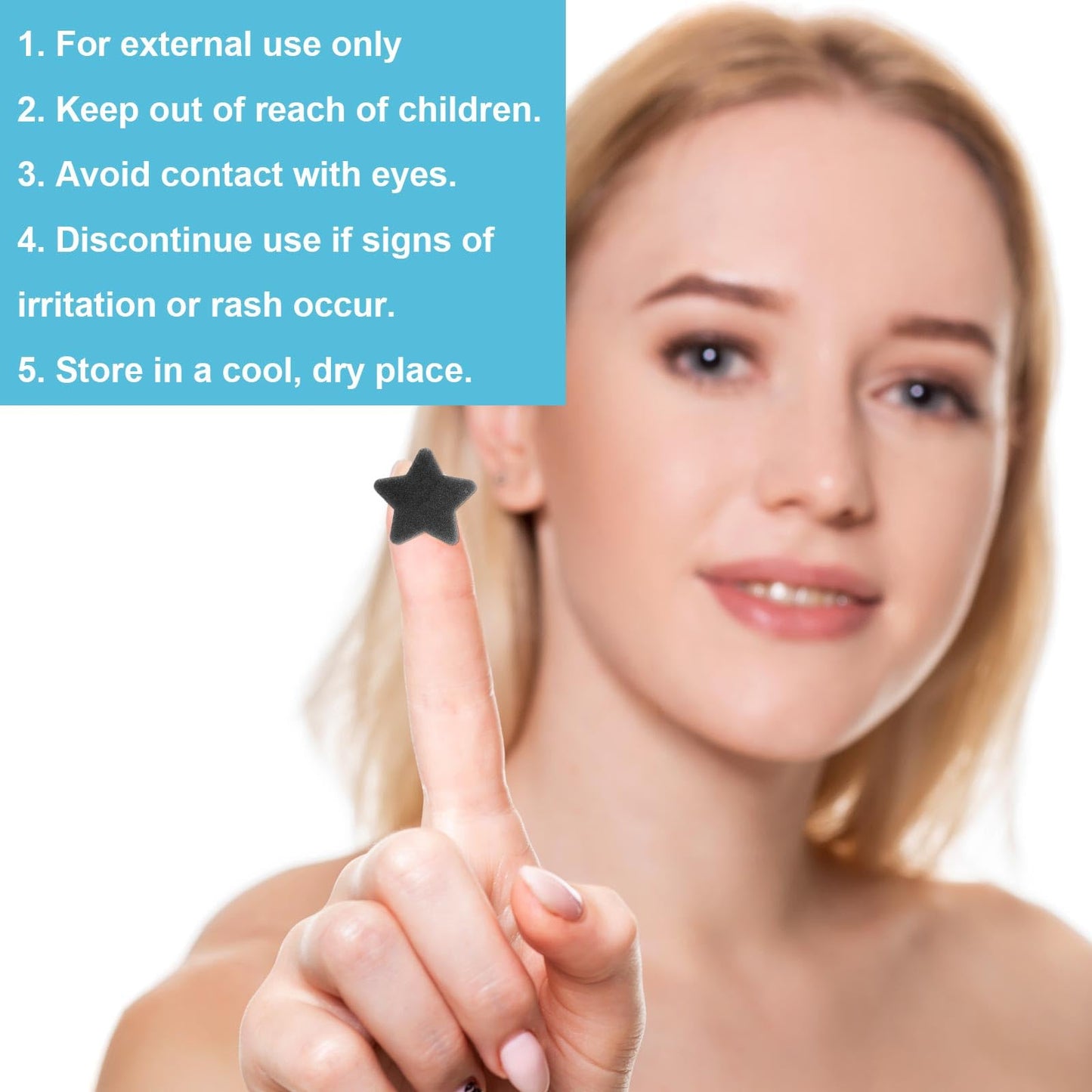 600pcs Black Pimple Patches, 240 Round Face Pimple Cover, 240 Small Star Acne Patch & 120 Big Star Acne Pad Pimple Spot Dots Stickers for Make up Party