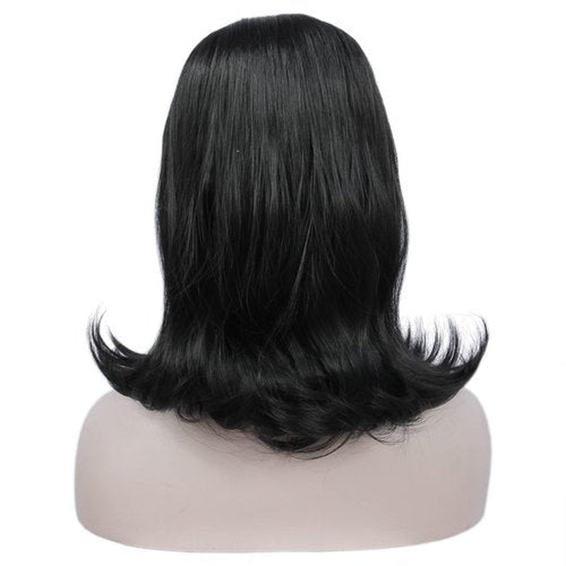 Linfairy Retro Short Black Wig Big Bouffant Beehive Wigs for Women fits 50s 80s Costume