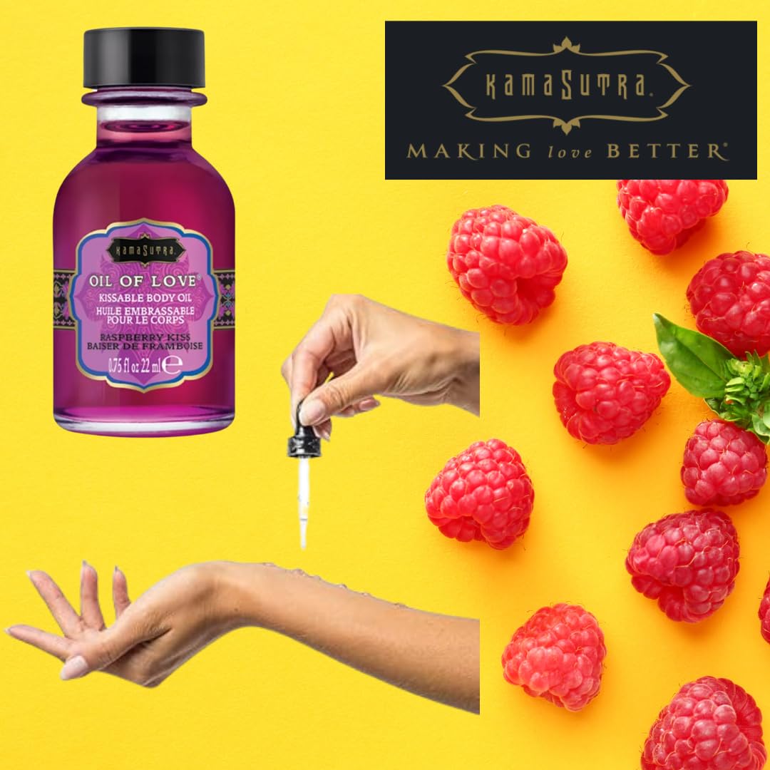 Kama Sutra Oil of Love Raspberry Kiss, 0.75 Fluid Ounce