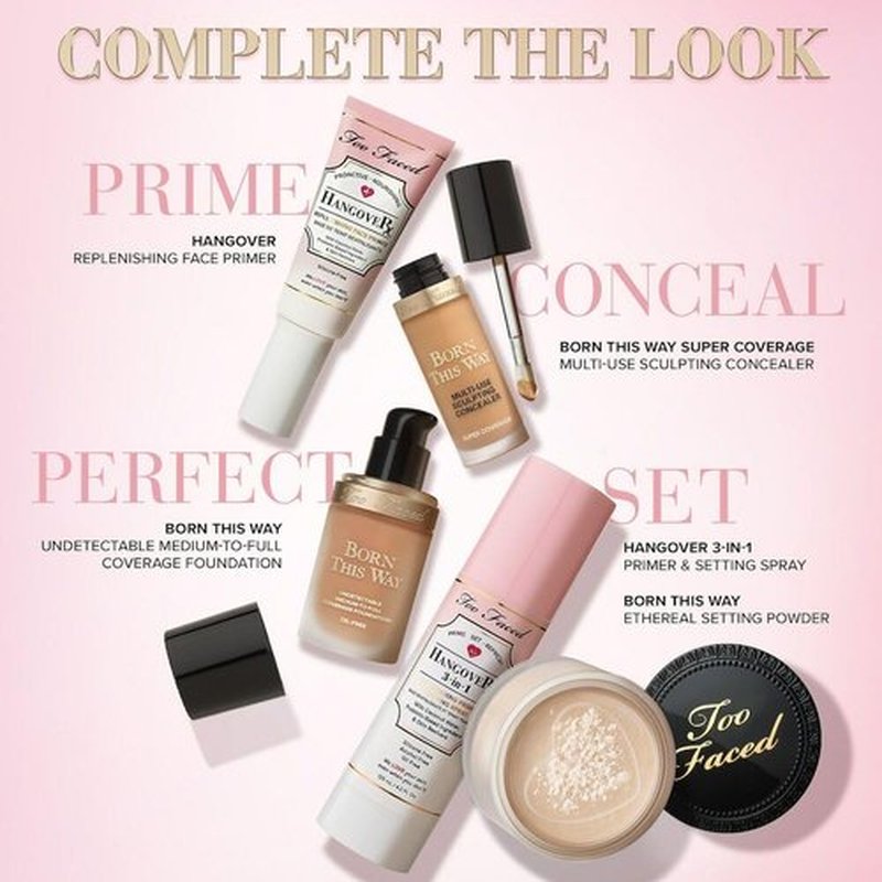 Too Faced Hangover 3-in-1 Primer & Setting Spray |Long Lasting + Hydrating, 4.05 Fl Oz, Clear