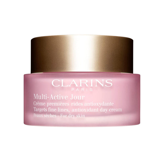 Clarins Multi-Active Day Cream - Multi-Tasking Moisturizer for Dry Skin | Hydrates, Smoothes & Minimizes Fine Lines | 1.6 Ounces