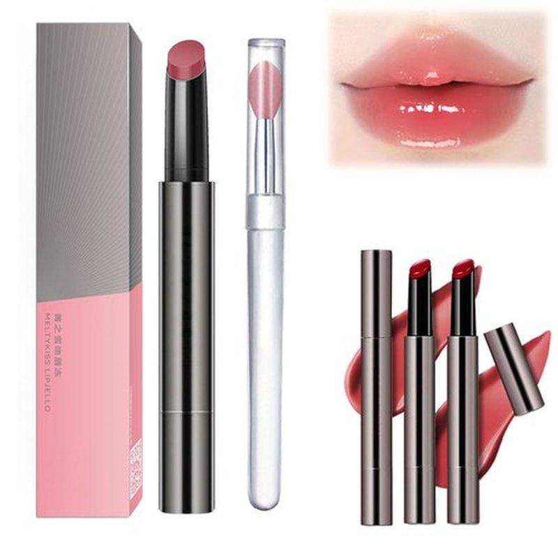Aztk Meltykiss Jelly Gloss Lipstick, Aztk Lipstick, Mirror Hydrating Lip Gloss, Aztk Moisturizing Melty Kiss Lip Jelly, Long Lasting Moisturizing Tinted Lip Balm Lipstick Lip Gloss (MJ102)
