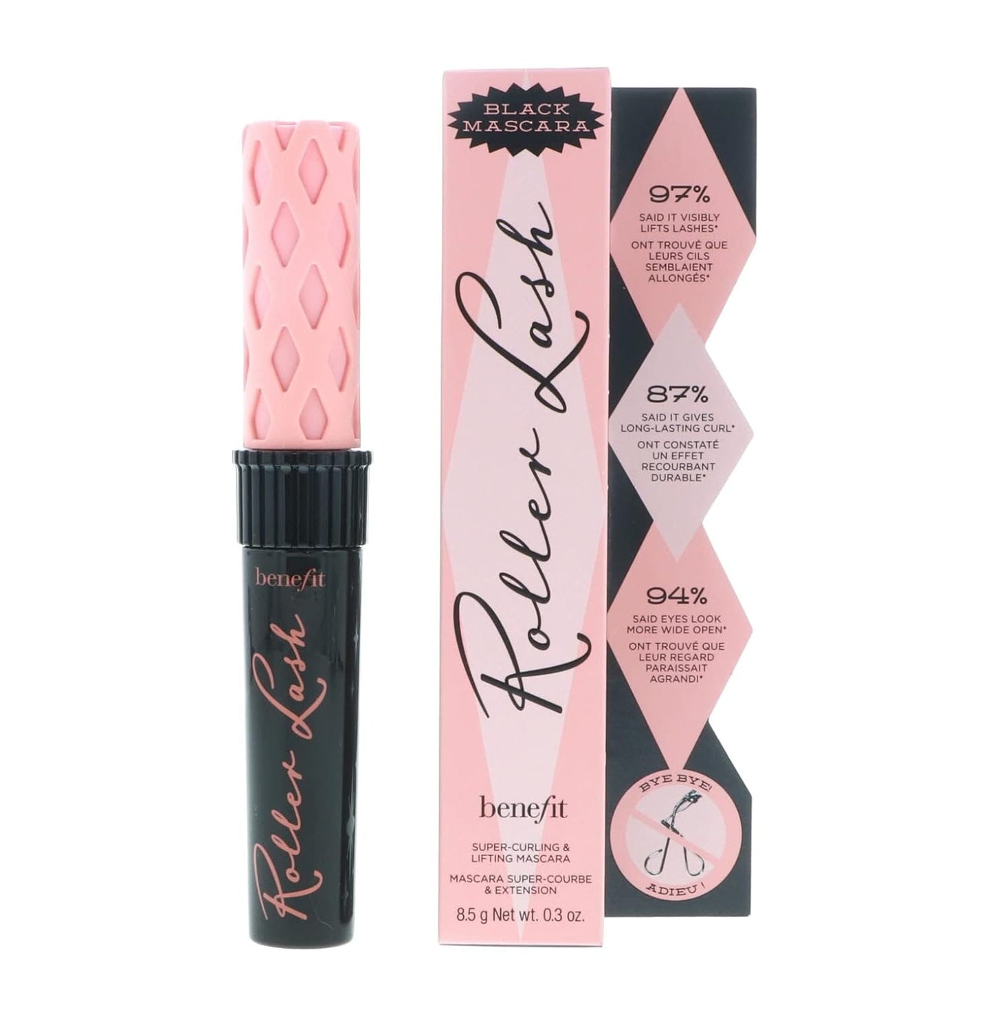 Benefit Cosmetics Roller Lash Super Curling & Lifting Mascara in Black 0.3 oz