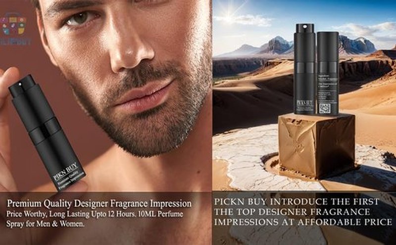 PICKN BUY Luxury Perfume for Women 0.34 Fl oz, Scent Compatible to Original Perfume, Made in USA, Long-Lasting Spray Comes in Refilable Bottle