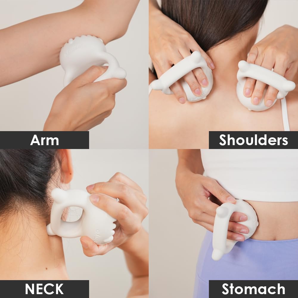 Ceramic Gua Sha Fascia Tool for Face & Body Massage – Lymphatic Drainage Massager for Cellulite Reduction, Muscle Recovery & Trigger Point Relief, Korean Beauty Skincare Tool, Easy Grip, US Patented